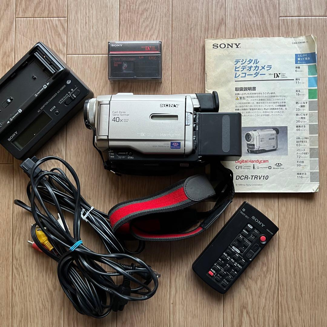 SONYハンディカム DCR-TRV10 新品カセット付き - メルカリ