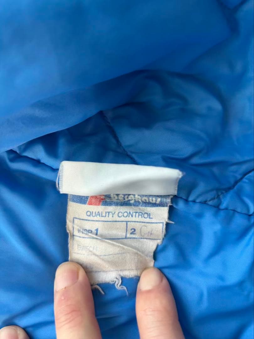 449 希少 80s ヴィンテージ バーグハウス 中綿ジャケットバイカラー