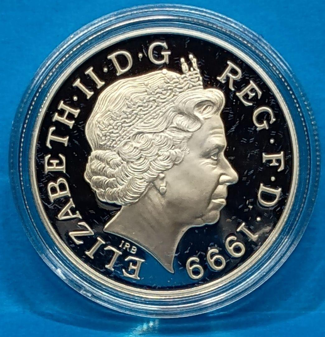 1999年 イギリス ダイアナ妃追悼 5ポンド プルーフ銀貨 (48) - メルカリ