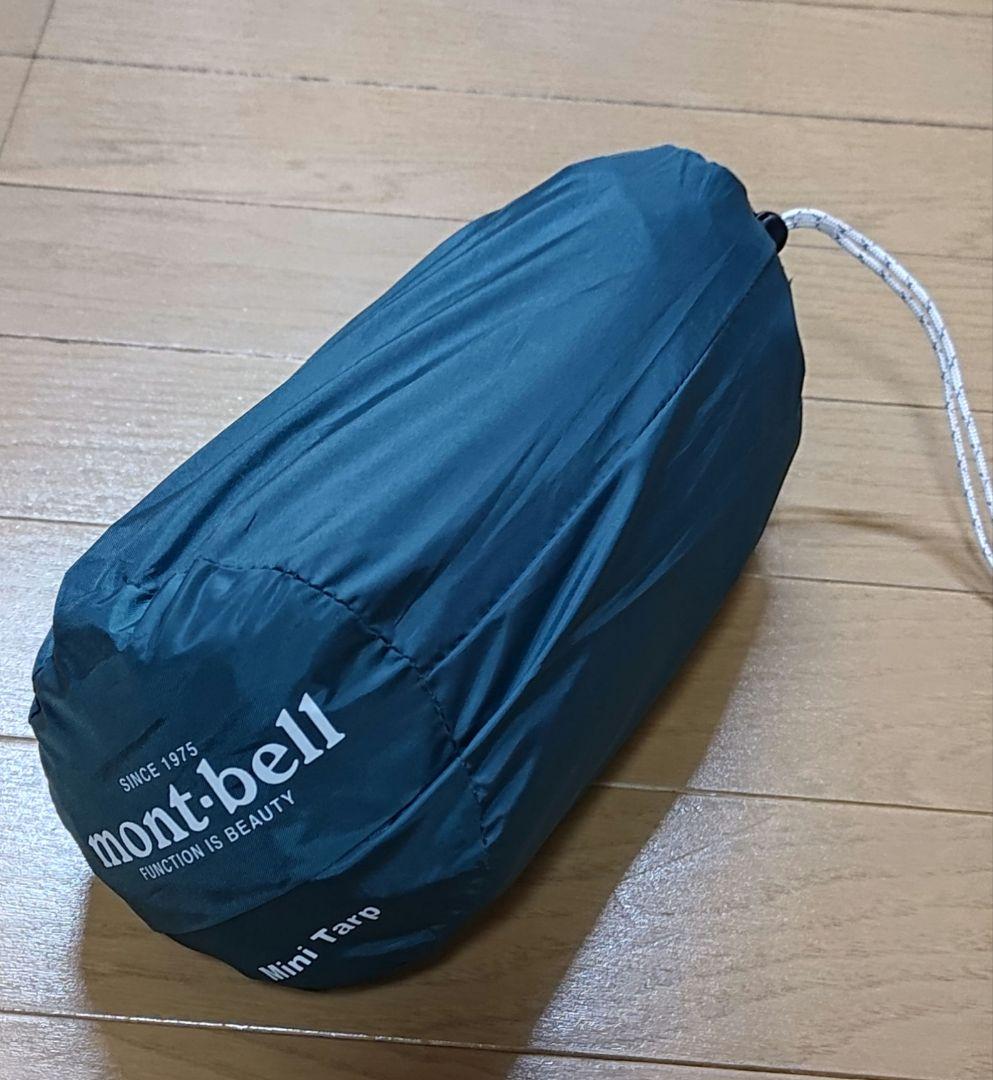美品　mont-bell　ミニタープ　ダークグリーン　ポール付 ミニタープ｜モンベル