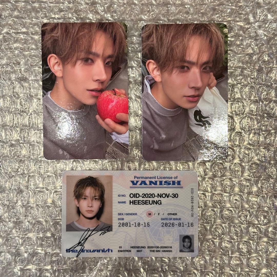 ENHYPEN THE SIN : VANISH トレカセット ヒスン - メルカリ
