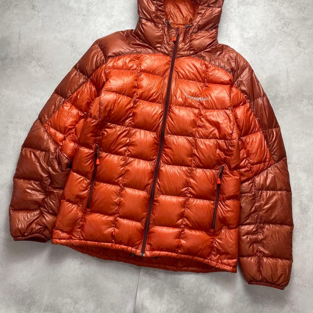 人気✨希少カラー✨モンベル スペリオダウンパーカー オレンジ L