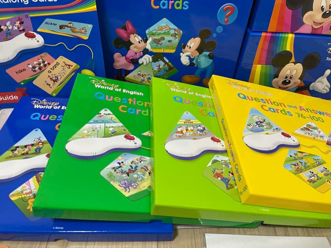 DWE ディズニー英語システム トークアロング Q&Aカードセット 美品 626