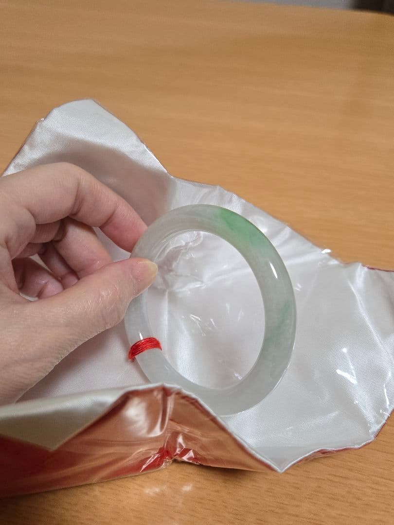 【AKARU】翡翠バングル ミャンマー氷種翡翠バングル（57mm）f2 : 龍香堂ストア - 通販