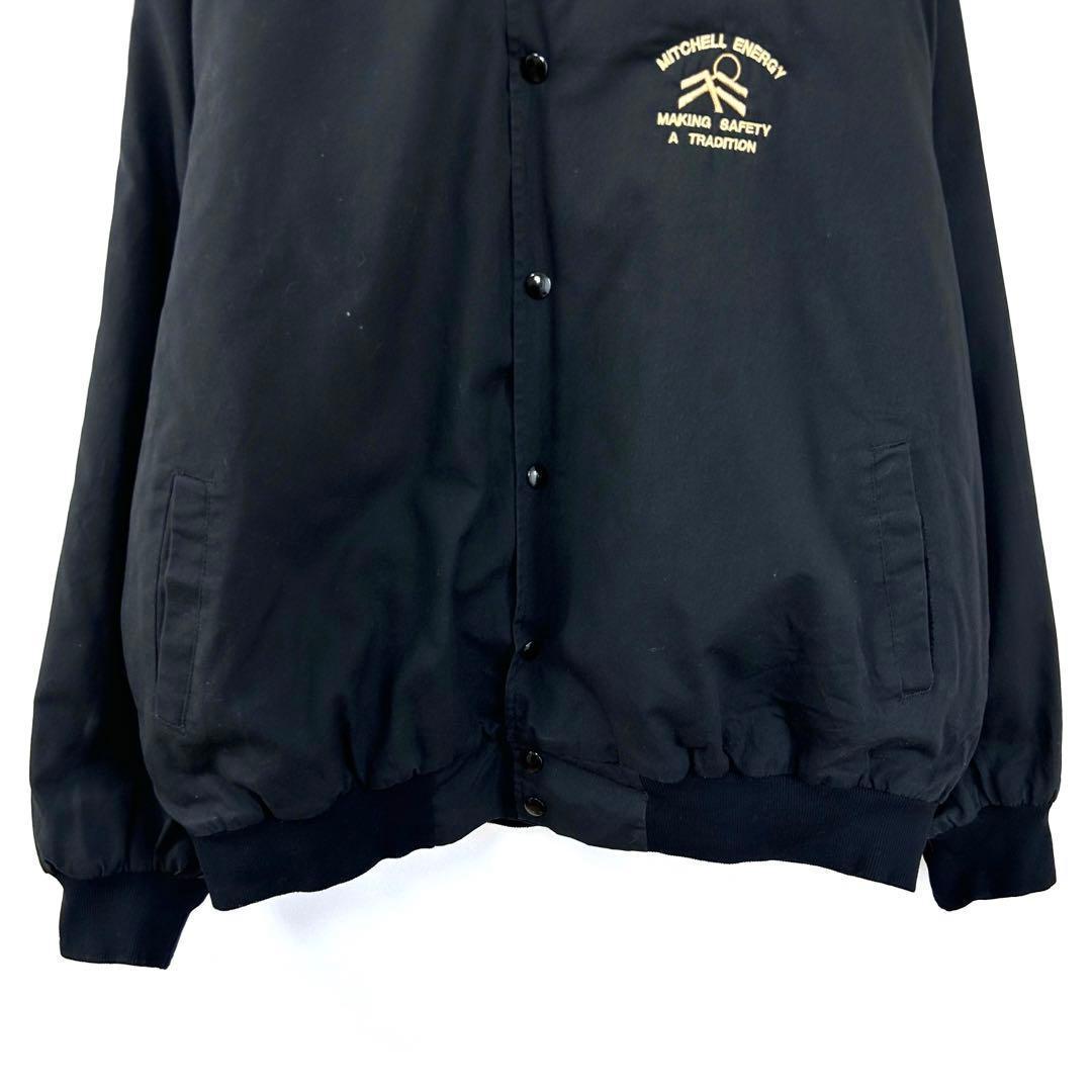 90s USA製 刺繍 企業ロゴ 中綿 キルティング ワークジャケット S150