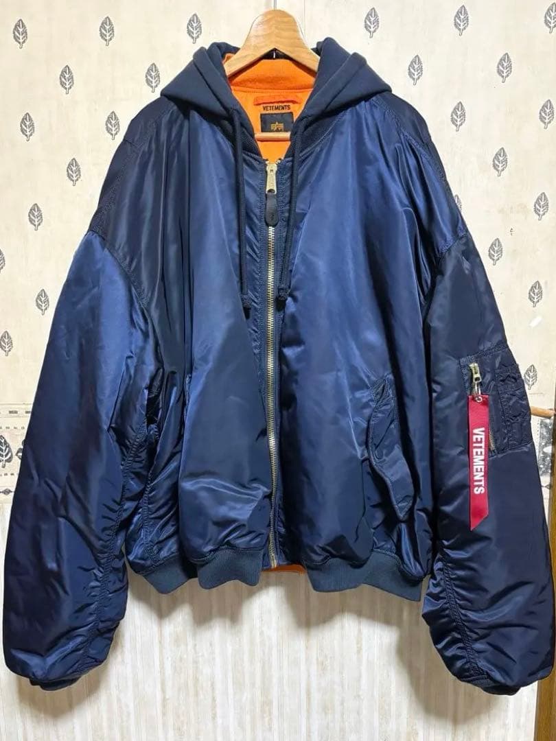 VETEMENTS×ALPHA MA-1 18AW ボンバー ジャケット S - メルカリ