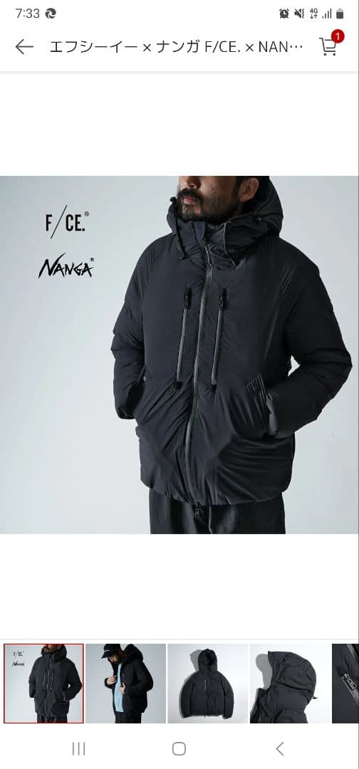 F/CE.NANGA　FT BOMB JKエフシーイー　ナンガ　ダウンブラックL F/CE.（エフシーイー） アウター ダウンジャケット ナンガ NANGA FT