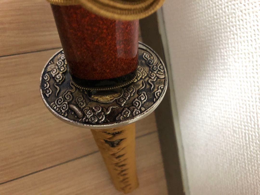 本格居合刀 左文字 左安吉写拵え雲龍楕円鍔刀袋付 - メルカリ