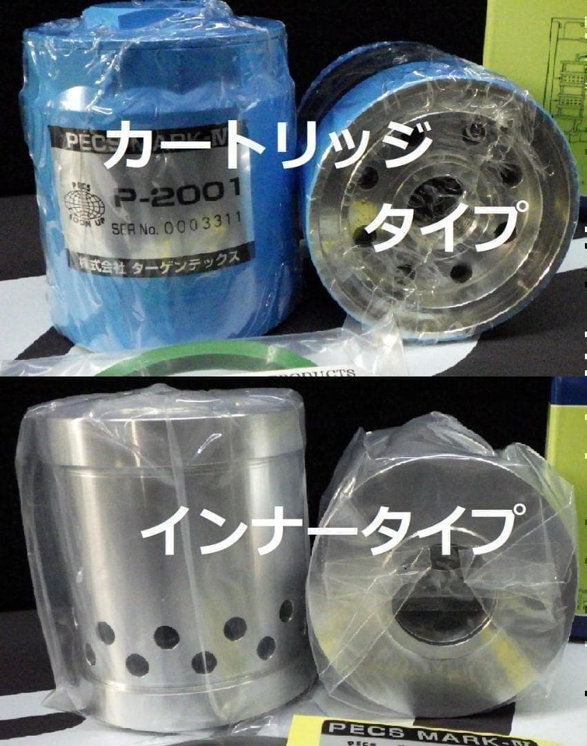 耐性と出力アップに オイルフィルター PECS 3P-N バイク・自動車