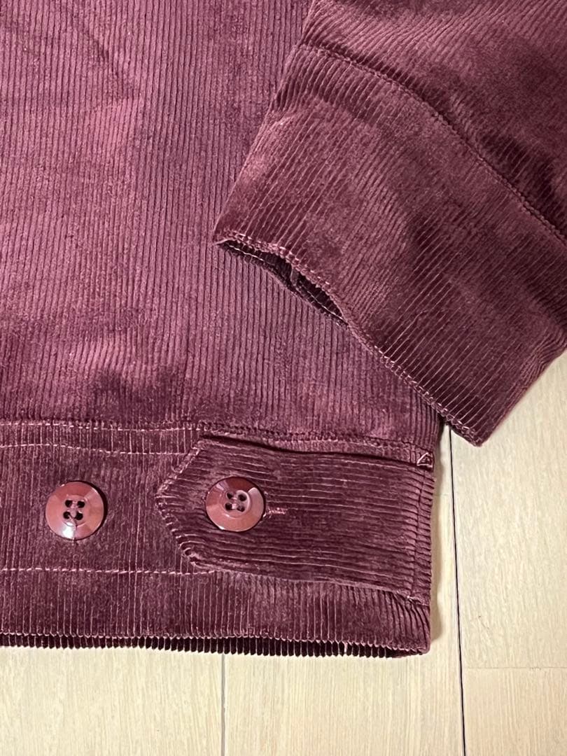 Backers バッカーズ インディアン刺繍コーデュロイジャケット バーガンディ
