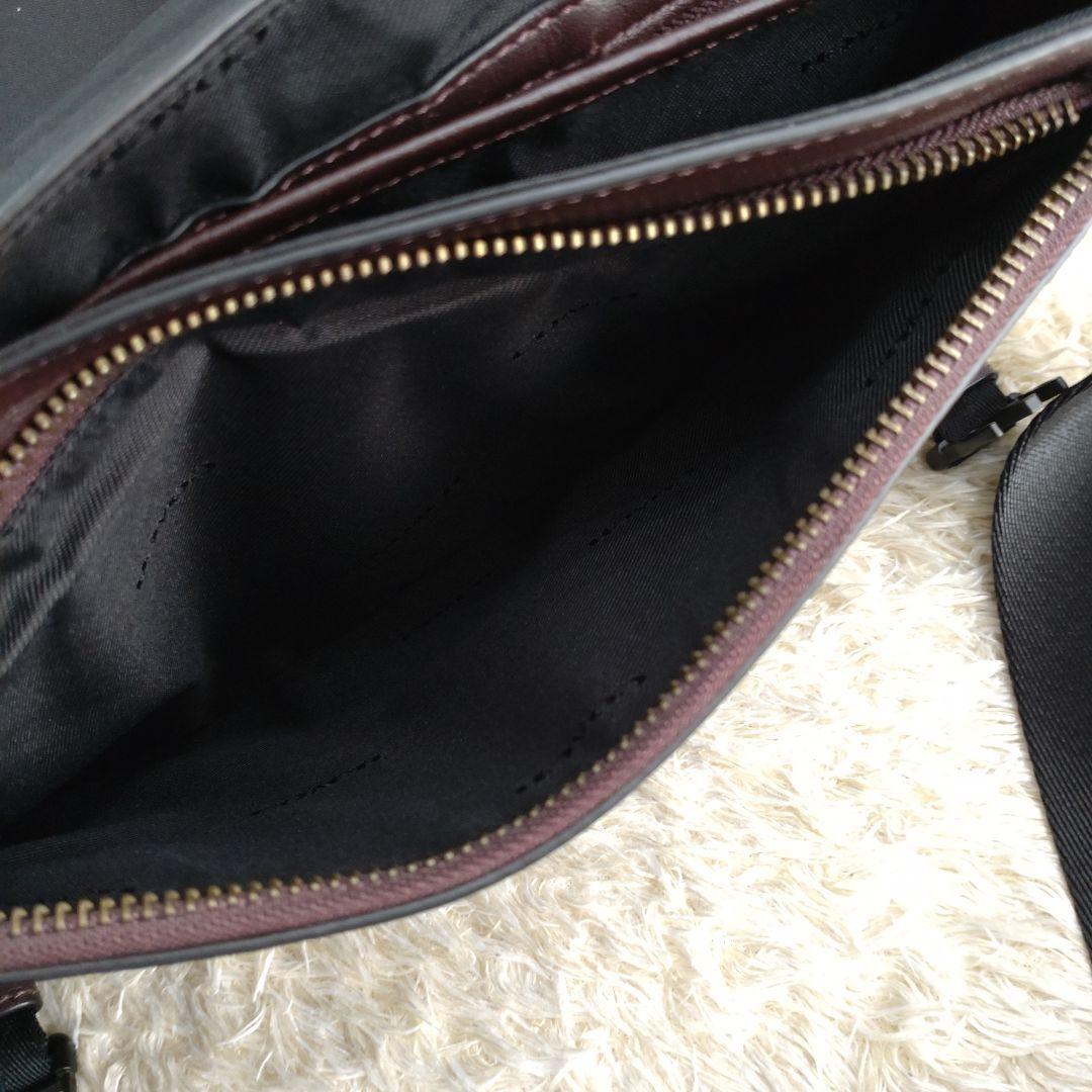 COACH 2wayレザーダークブラウンメッセンジャーバック 37954の通販はau