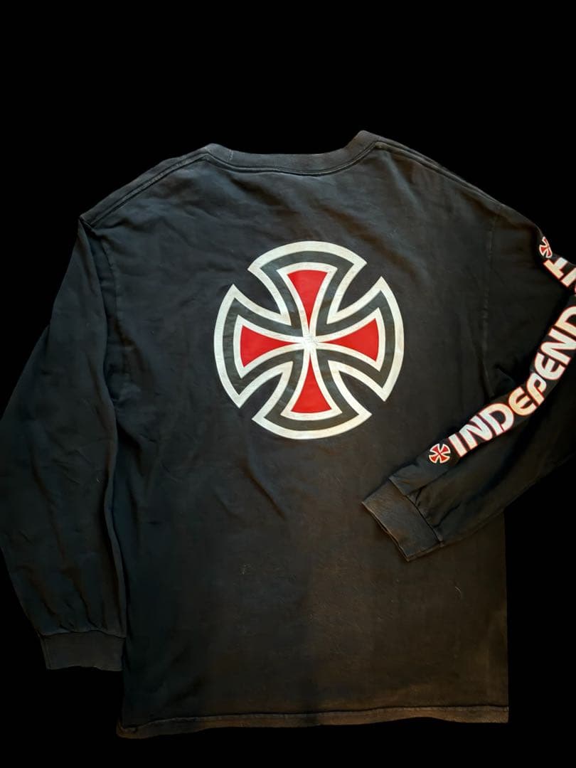 フェード○ 00s Lサイズ independent アイアンクロス ロンT - メルカリ