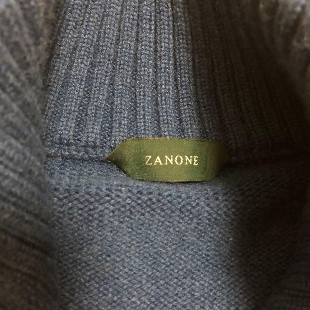 最終値下げ】希少 ZANONE（ザノーネ）5ゲージカシミアスタンドカラー