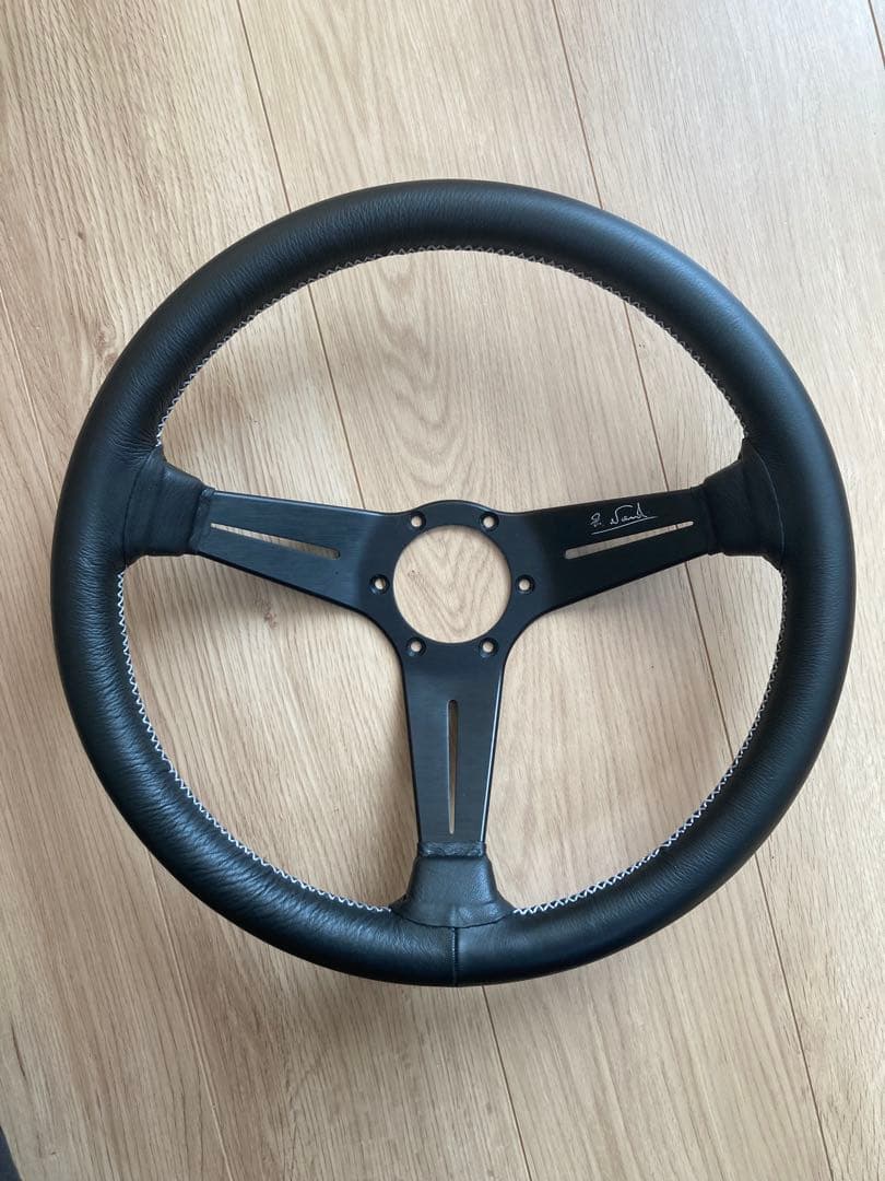 正規品　NARDI ナルディ ブラック ステアリング 35パイ SPORTS タイプラリー ブラックスエード/ブラックスポーク（35φ）N754