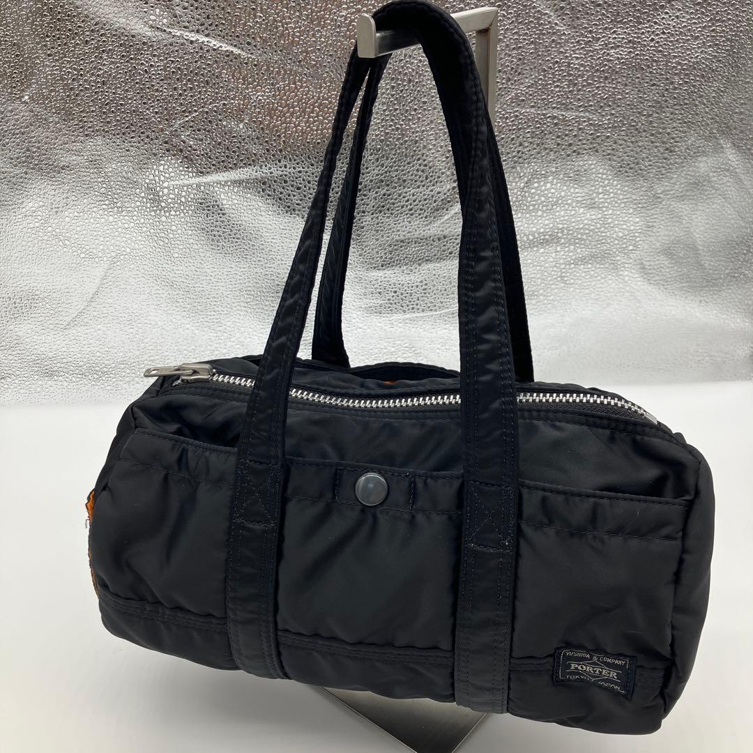 美品porter ポーター バッグ ミニボストン タンカー ブラック - メルカリ