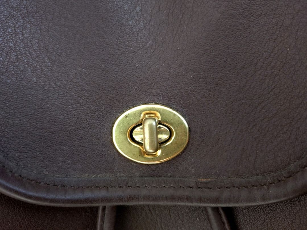 COACH オールドコーチ レザーリュック9960(アメリカ製) ダークブラウン