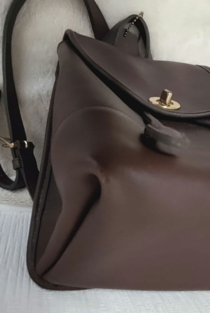 COACH オールドコーチ レザーリュック9960(アメリカ製) ダークブラウン