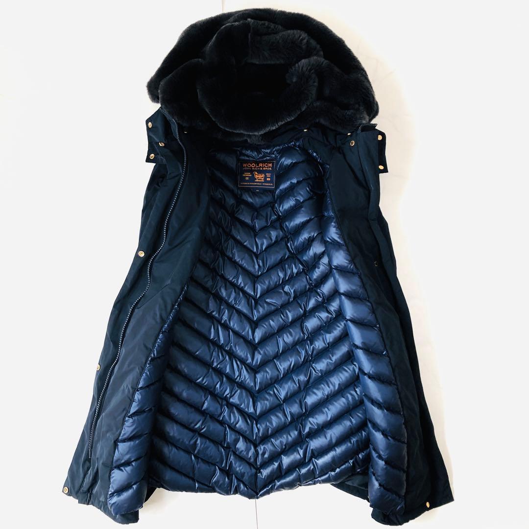 美品✨ウールリッチ ボウブリッジ ダウンコート ラビットファー