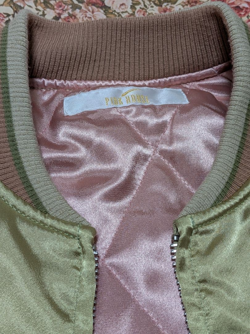 ピンクハウス 難あり2020年 スカジャン スタジャン 薔薇刺繍