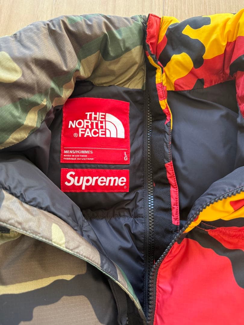 Supreme THE NORTH FACE Split Nuptse 迷彩 - メルカリ