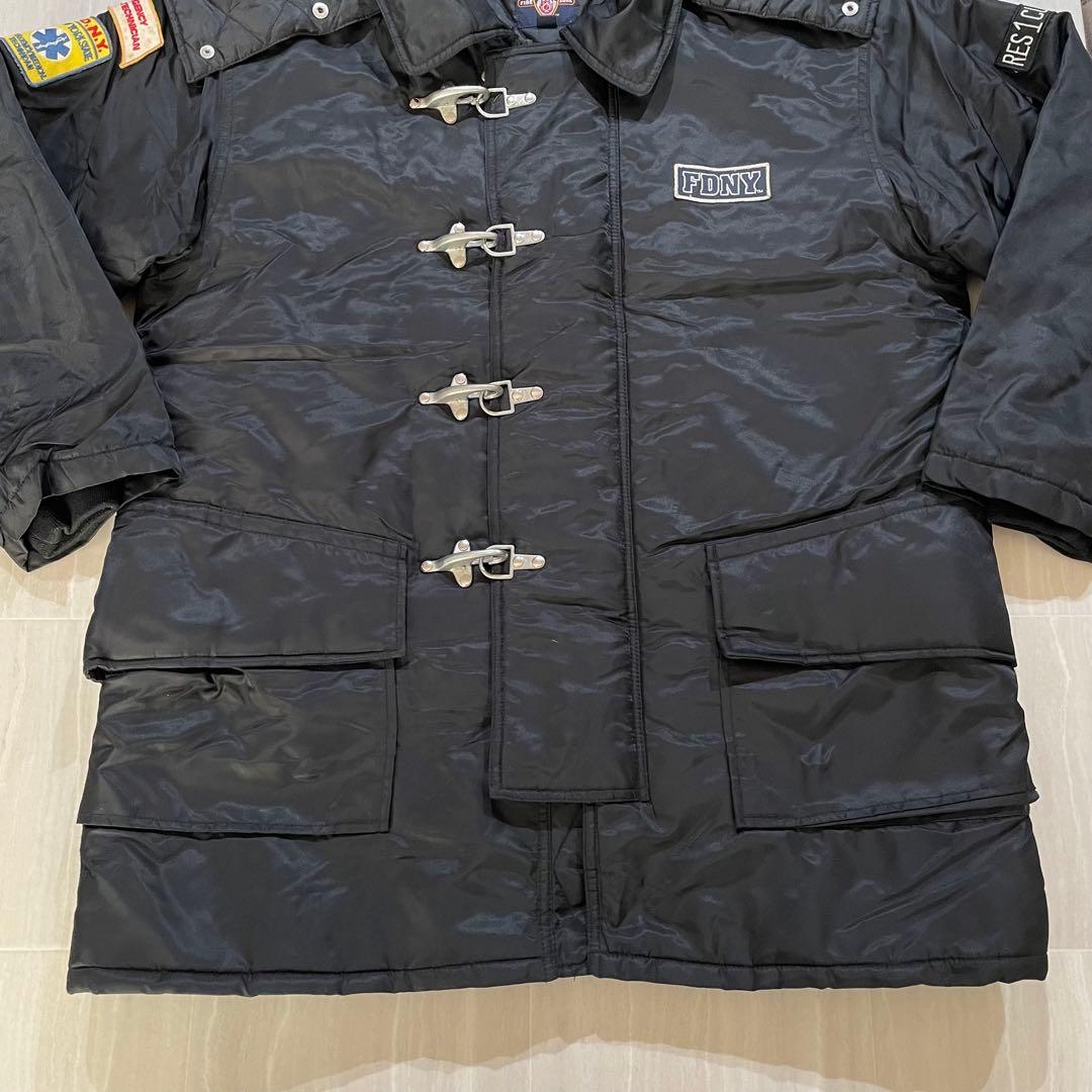 FIRE ZONE FDNYファイヤーマンコート M ニューヨーク市消防局 - メルカリ