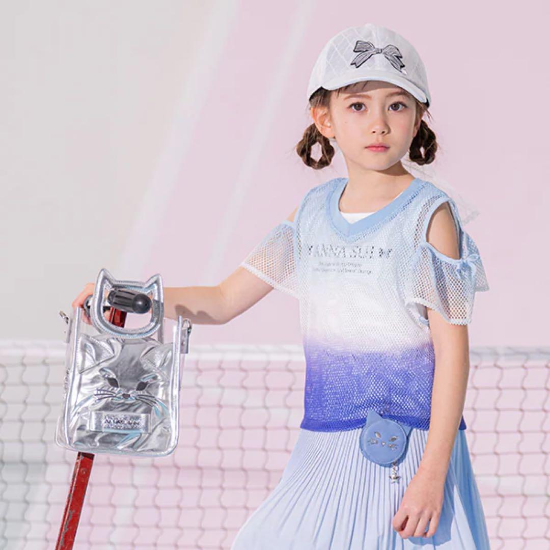 アナスイミニ新品未使用120cm メッシュグラデーションT＋タンクトップ メッシュグラデーションT＋タンクトップ（Tシャツ） | ANNA SUI mini