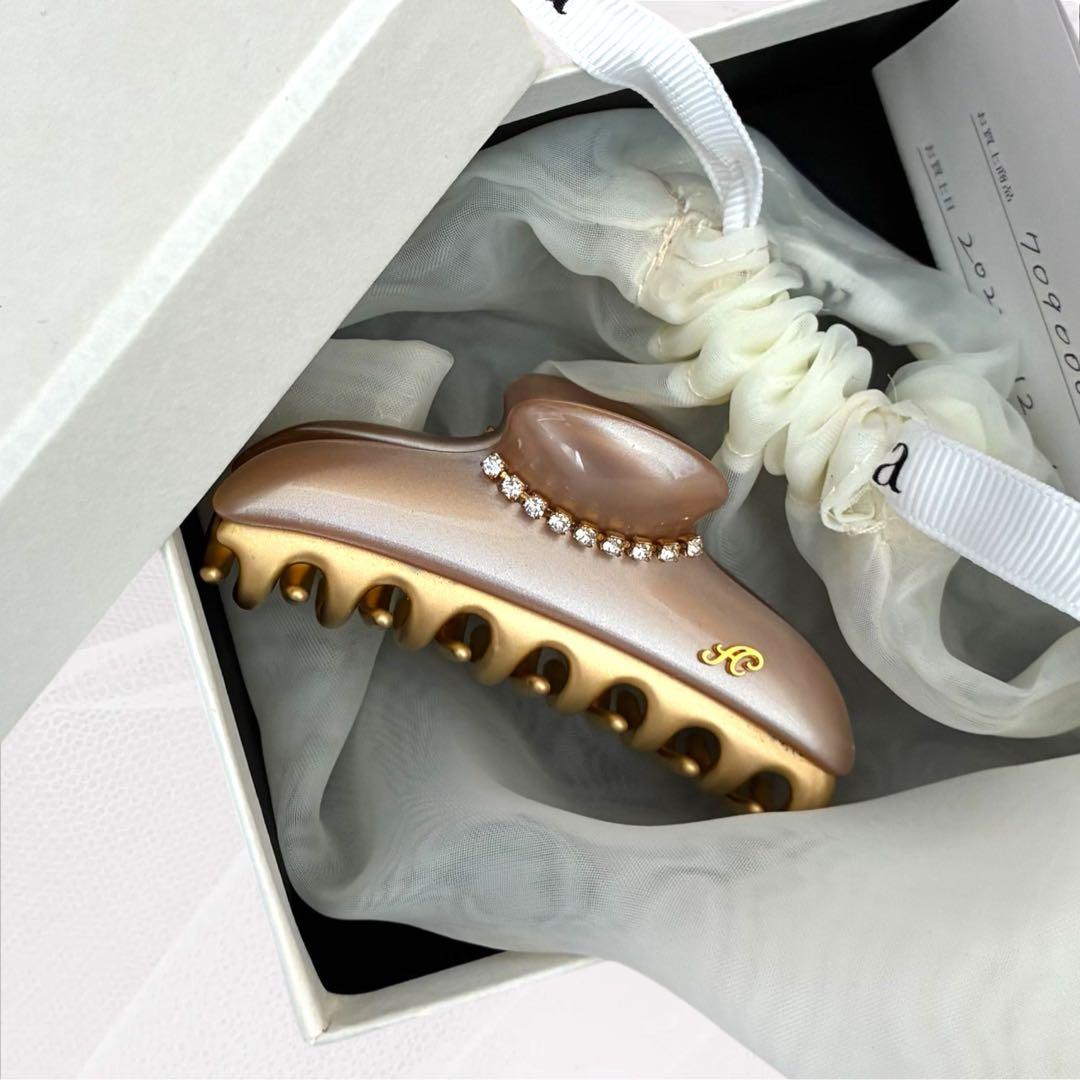 付属品有/未使用級 acca アッカ ヘアクリップ ニューコラーナ G金具 M