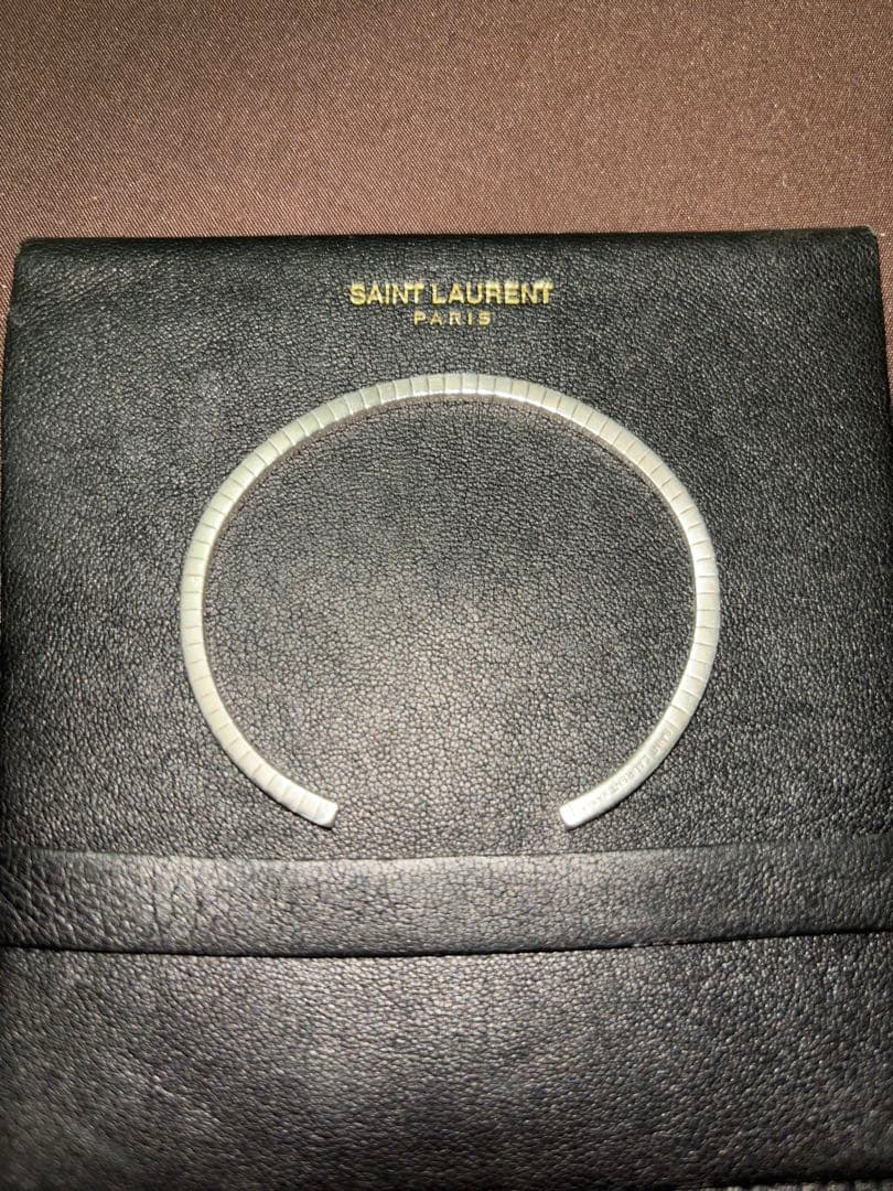 SAINT LAURENT ブレスレット シルバーバングル ギャランティカード SAINT LAURENT ブレスレット シルバーバングル ギャランティカード