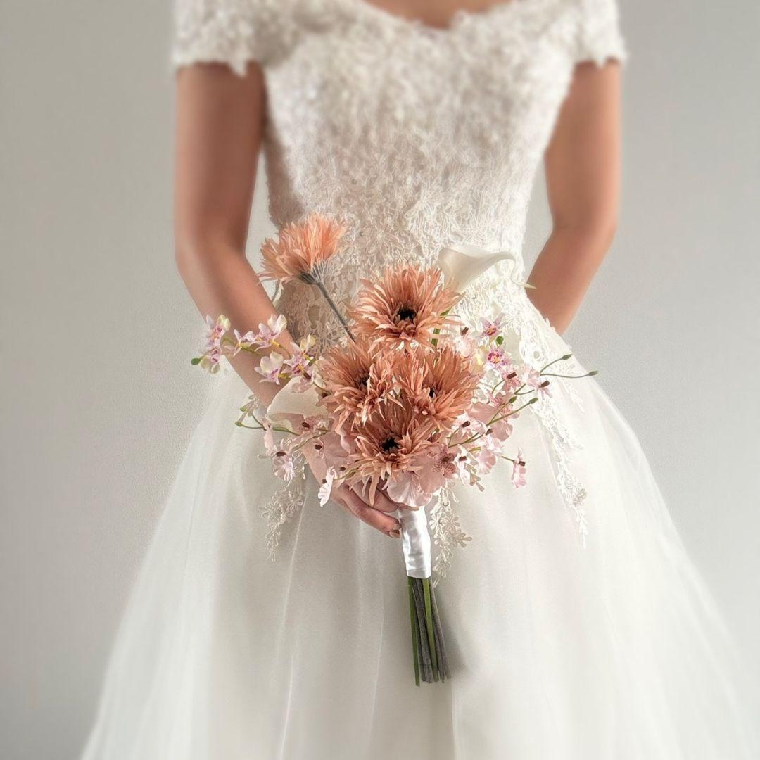 アーティフィシャルフラワー ＊ ウェディングブーケ 韓国 ブーケ