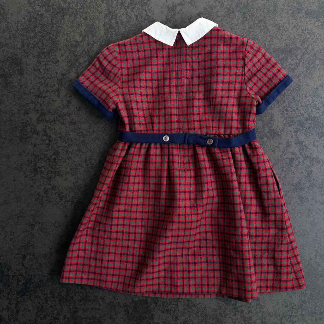 110 familiar ファミリア 半袖 ワンピース チェック オールシーズン