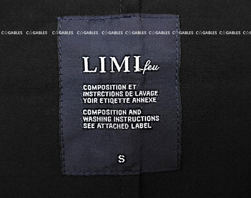 LIMI feu リミフゥ 定番商品 ウールギャバジンベスト ヨウジヤマモト