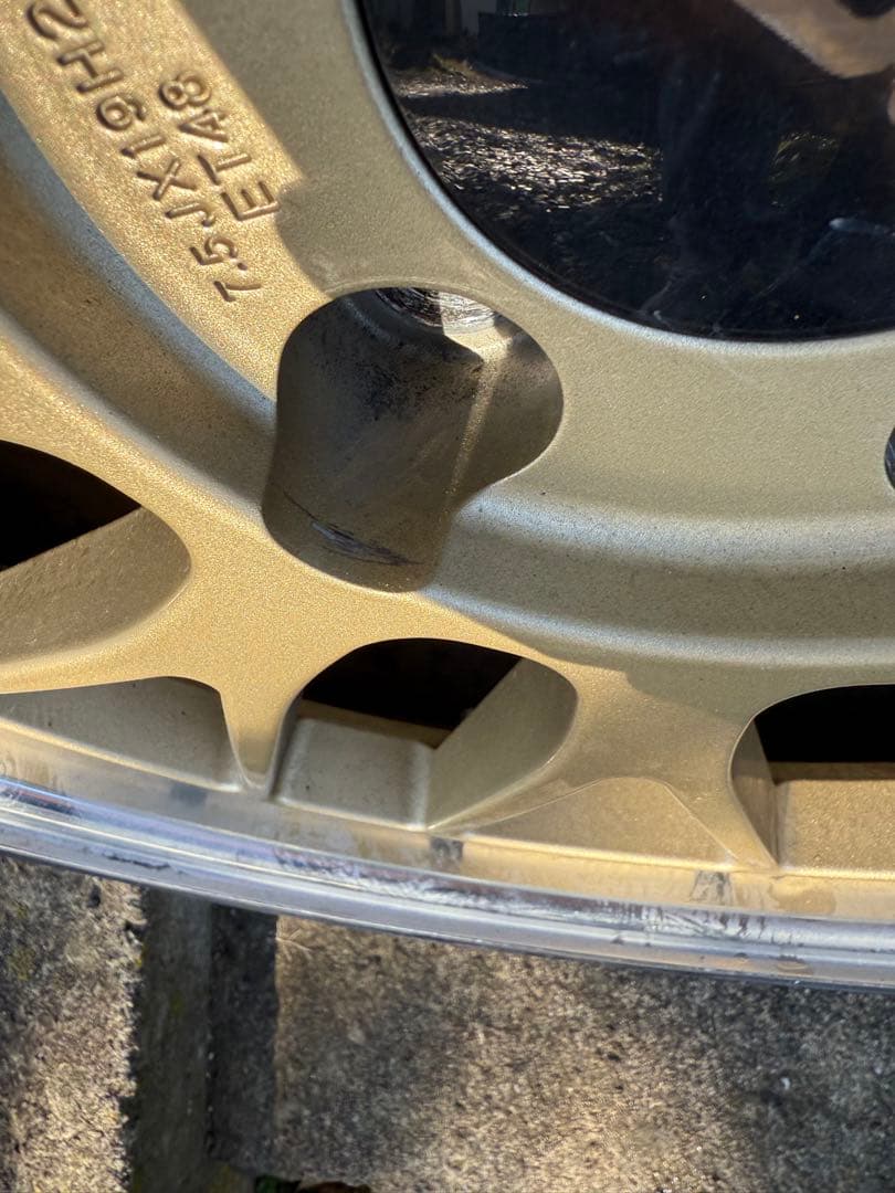 BBS LM 19インチ　7.5J pcd114.3 タイヤ215/35/19