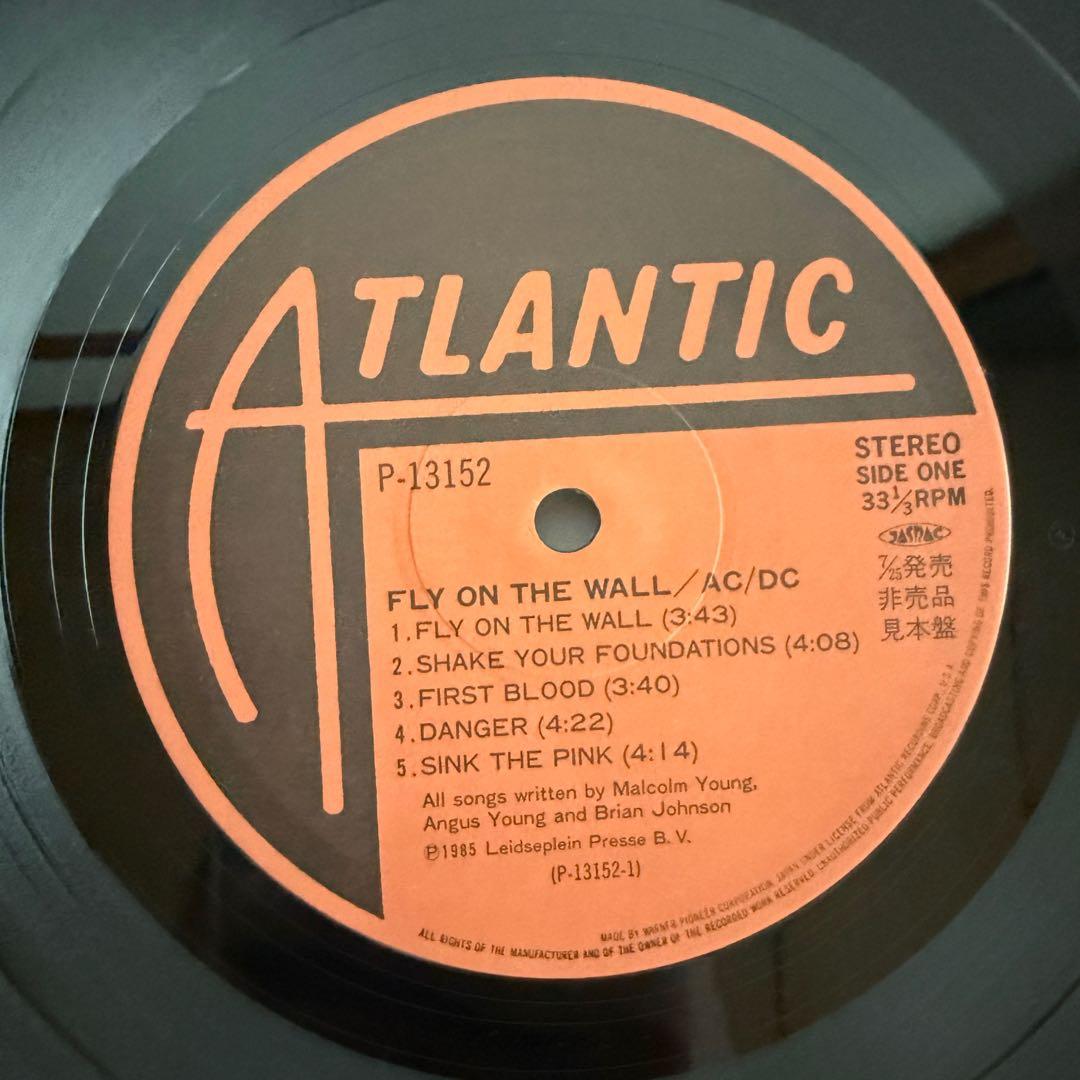 超美品希少☆見本盤【AC/DC】フライ・オン・ザ・ウォール◇LP 026