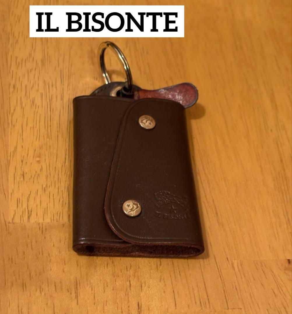 IL BISONTE イルビゾンテ キーケース ダークブラウン - メルカリ