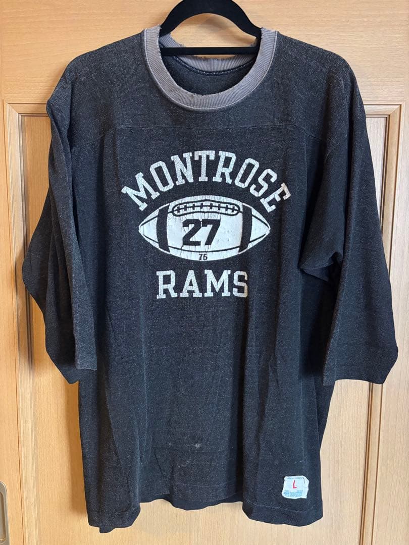 希少 70’schampion footballT ブラックボディ　ヴィンテージ Vintage David Robinson San Antonio Spurs Champion NBA Jersey Size