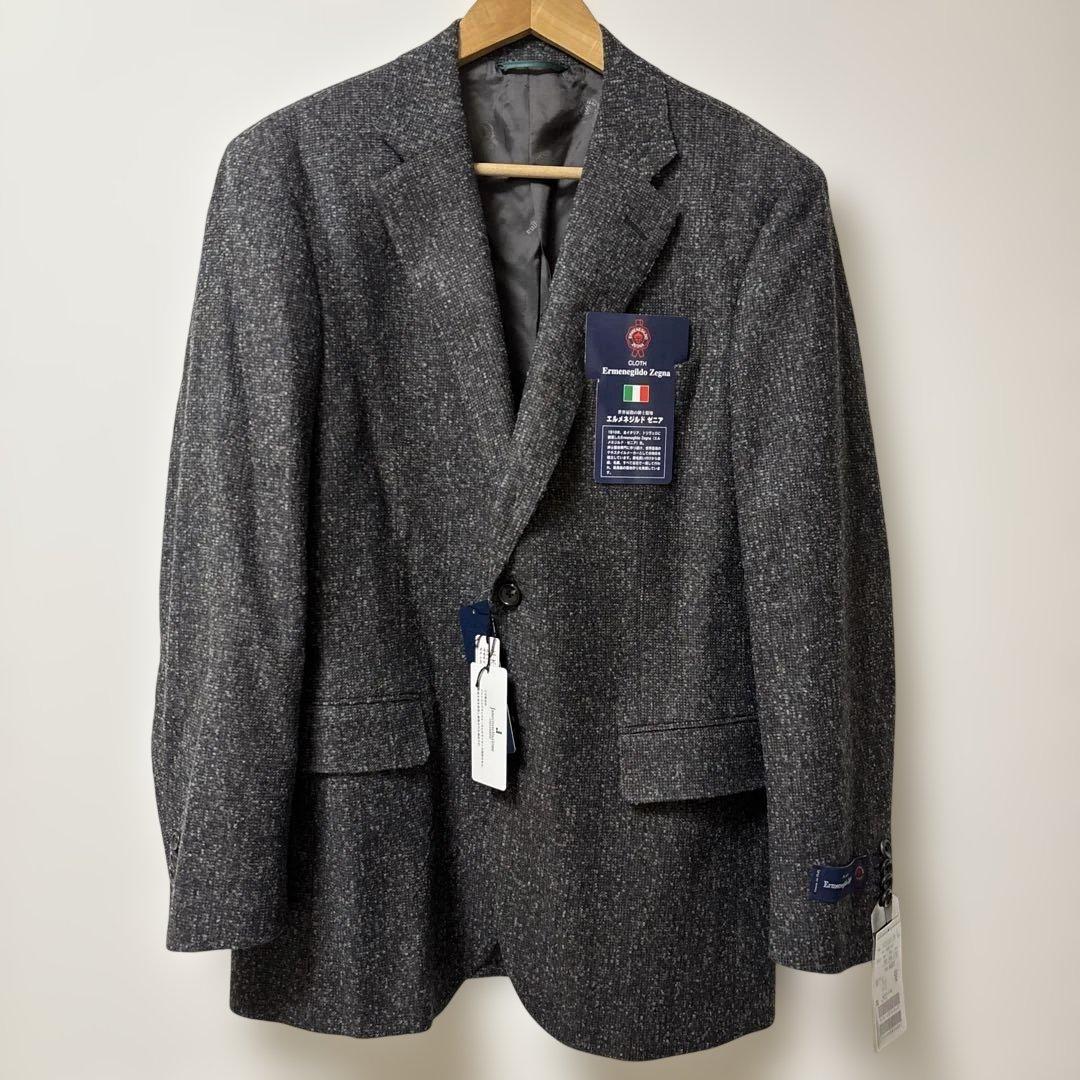 新品未使用】 エルメネジルドゼニア カシミヤ混 テーラードジャケット