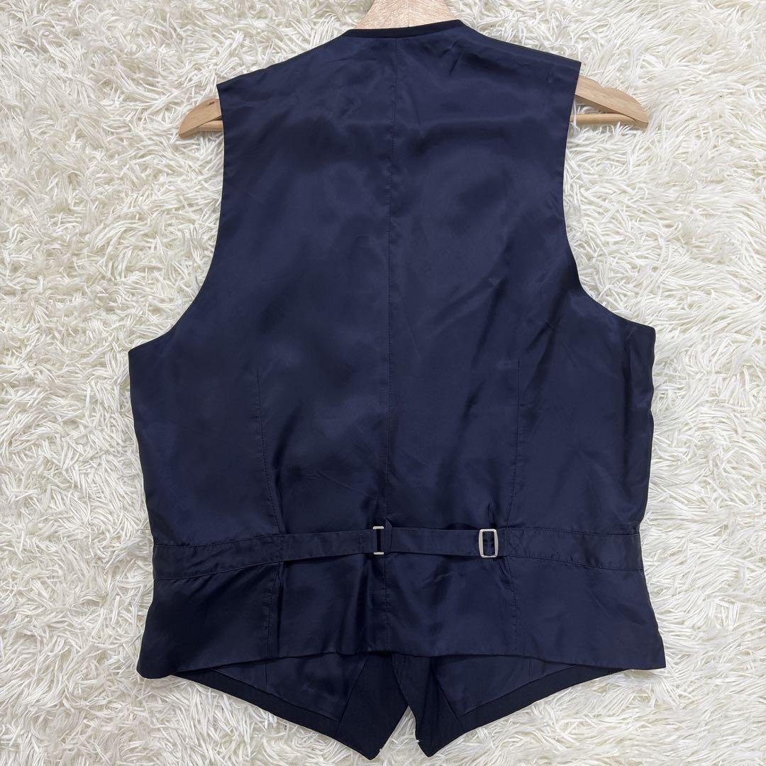 長井代助✨HILTON 3ピーススーツ　super110's ネイビーXL