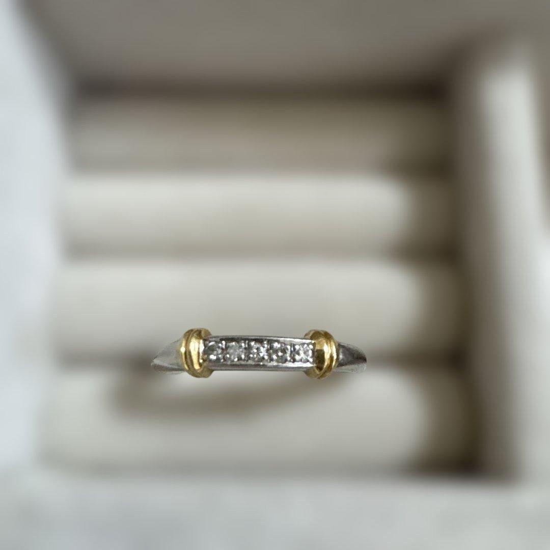 プラチナ×ゴールド×ダイヤ リング 13号 楽天市場】Pt900 / K18 Dカラー VVS2 0.3カラット ダイヤモンド