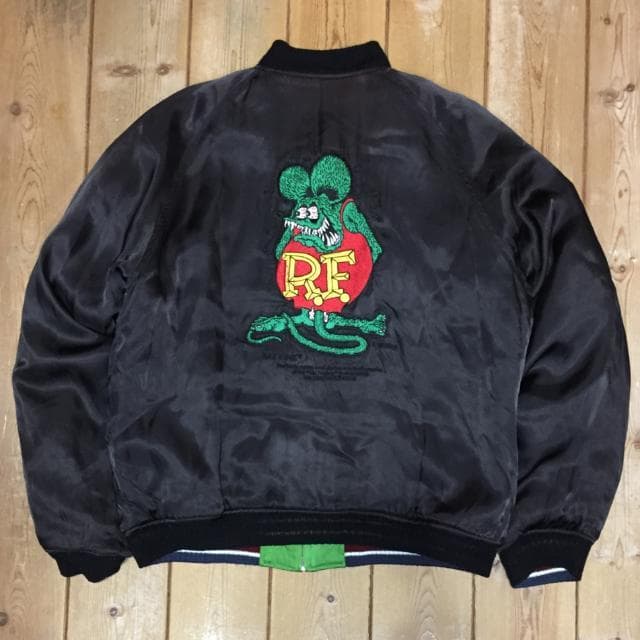 08ss Rat Fink ラットフィンク 中綿 リバーシブル スカジャン L - メルカリ