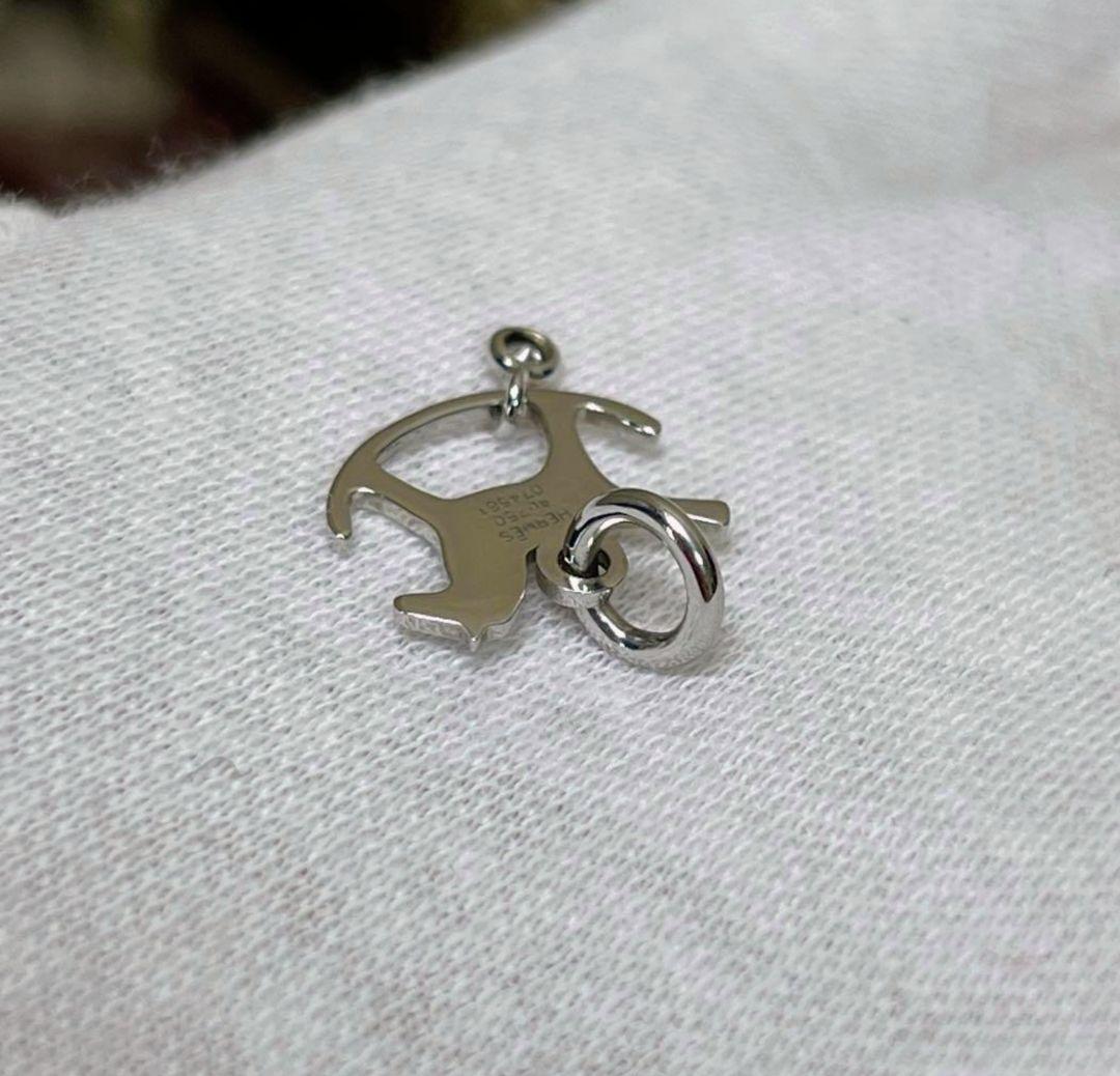 ❝極美品❞ エルメス ダダ ペンダント ネックレス ホワイトゴールド 1P