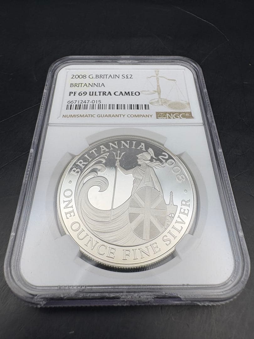 2008 ブリタニア 銀貨 NGC PF69UCウルトラカメオ スラブ欠けあり 2008-S Arizona Statehood Quarter NGC PF 69 Ultra Cameo with FREE 1