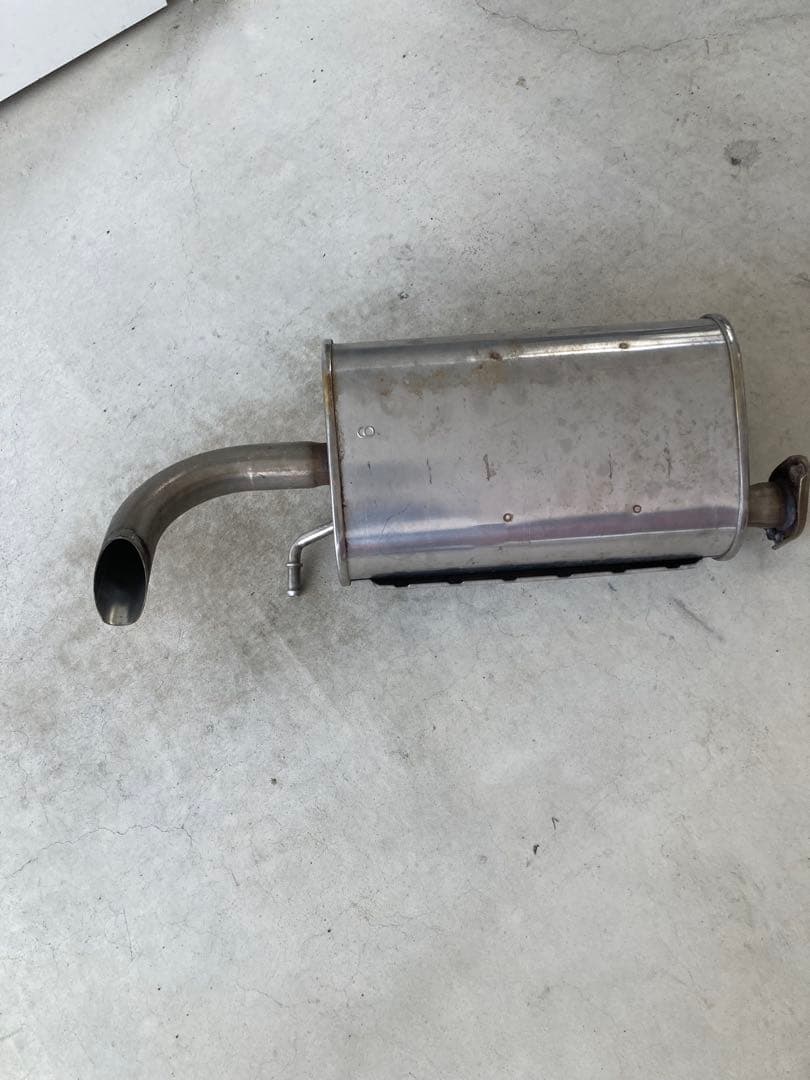 ジムニーjb23 最終型純正マフラー ジムニー JB23 純正マフラー用カバー ステンレス つや消し黒塗装品