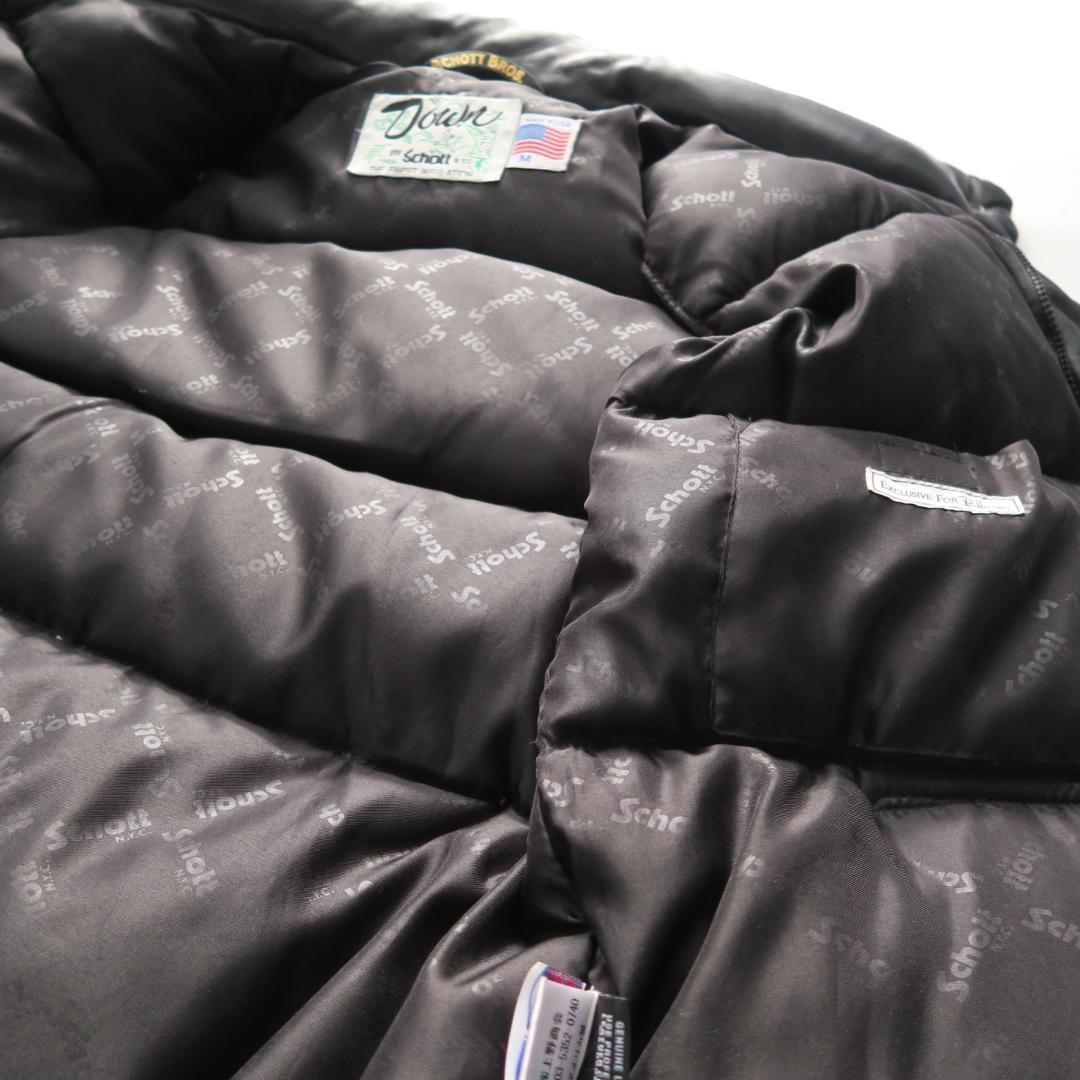 別注 Schott Ron Herman コンチョボタン ラムレザーダウンベスト