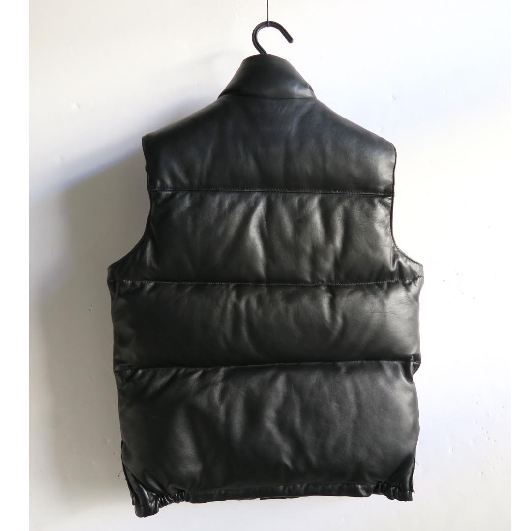 別注 Schott Ron Herman コンチョボタン ラムレザーダウンベスト