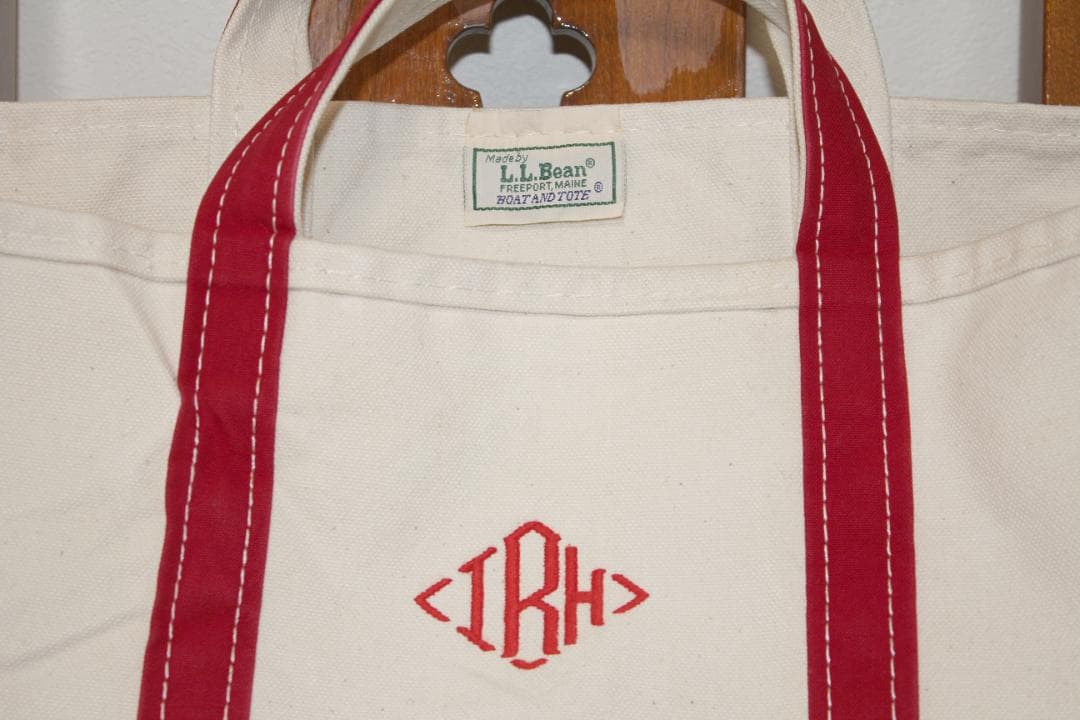 L.L.Bean トートバッグ 90s USA製 XL 赤刺繍入り