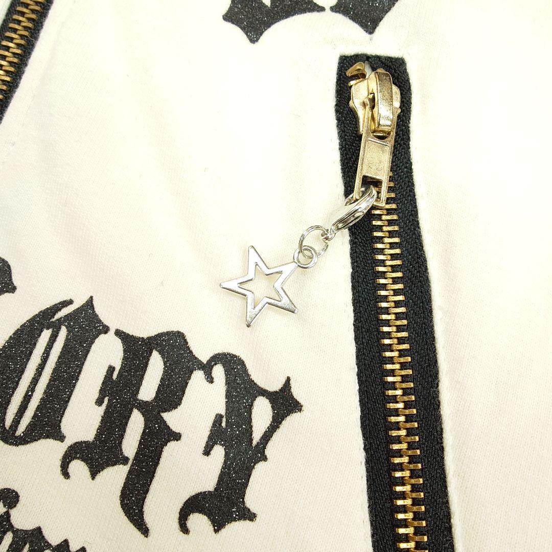 新品】d.i.a. ドクロ 星柄 ラメプリント ワンピース パーカー Y2K