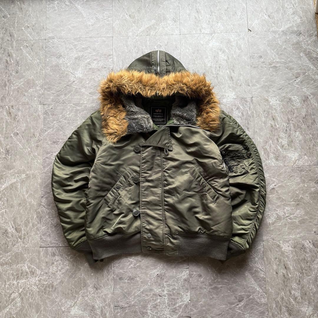 ALPHA N-2B MA1フライトジャケット 短丈 ALPHA INDUSTRIES(アルファ インダストリーズ) N-2B SHORT WAIST PARKA