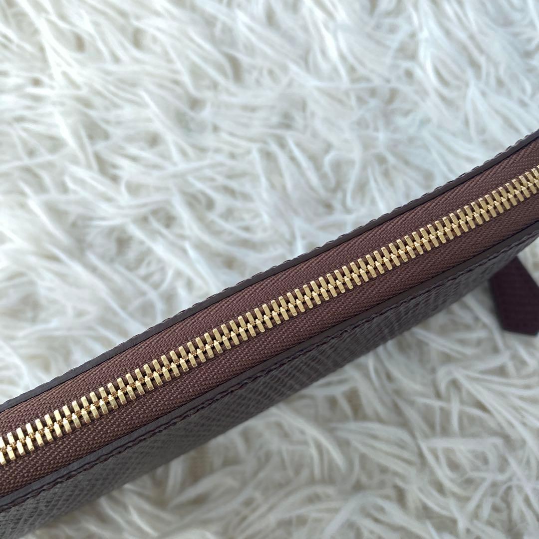 未使用 希少 ロシアンカーフ 新進工房 シンシン 長財布 茶 バタール