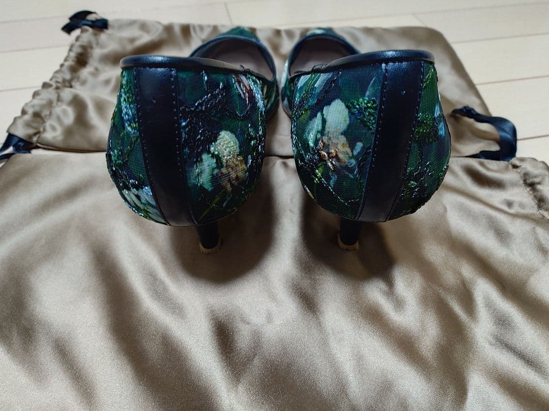 DIANA ダイアナ ルノワール 絵画シリーズ パンプス 24.5cm クロ