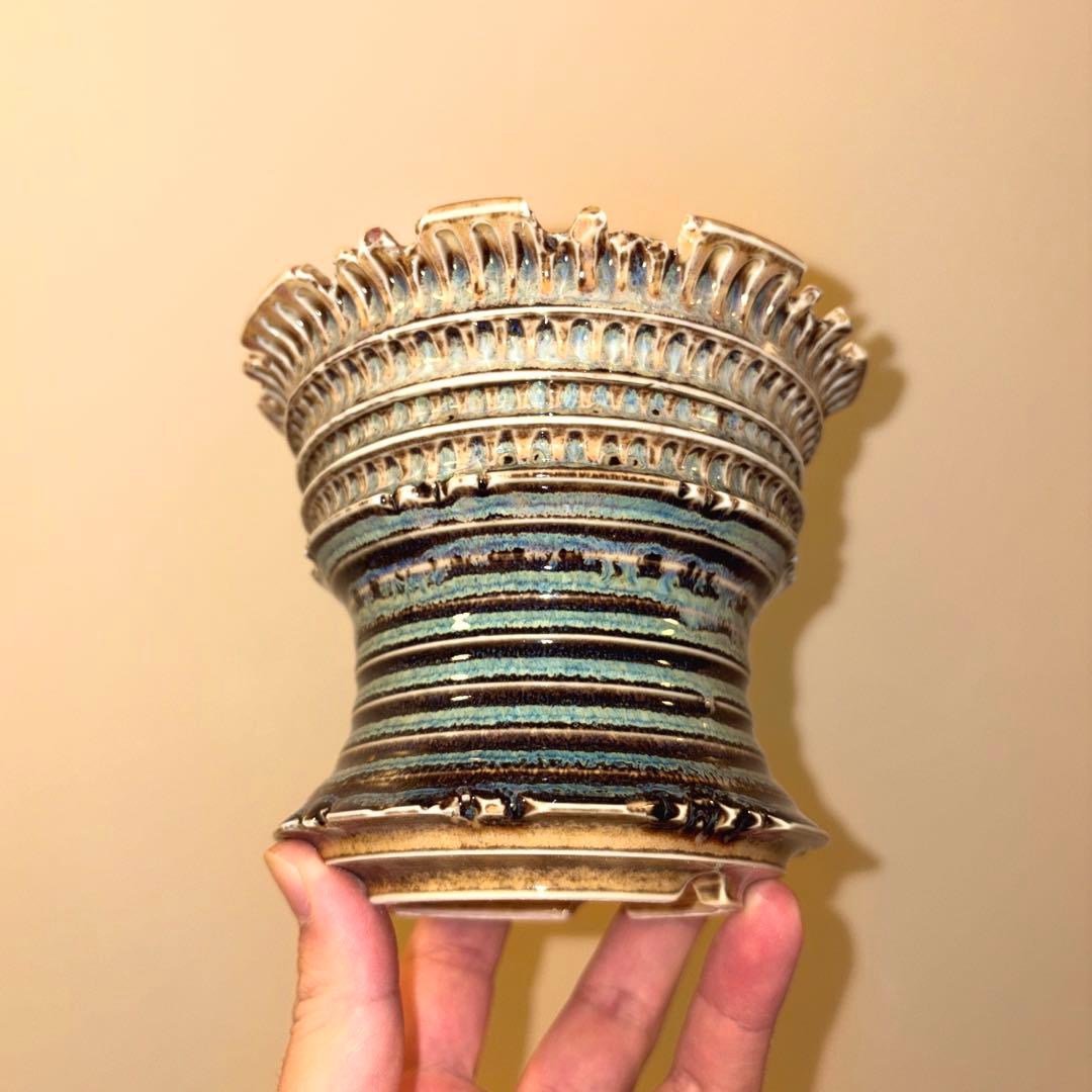 XL 植木鉢 作家鉢 アガベ グラキリス チタノタ オテロイ 笹の雪 帝冠 赤猫 アガベ チタノタ 